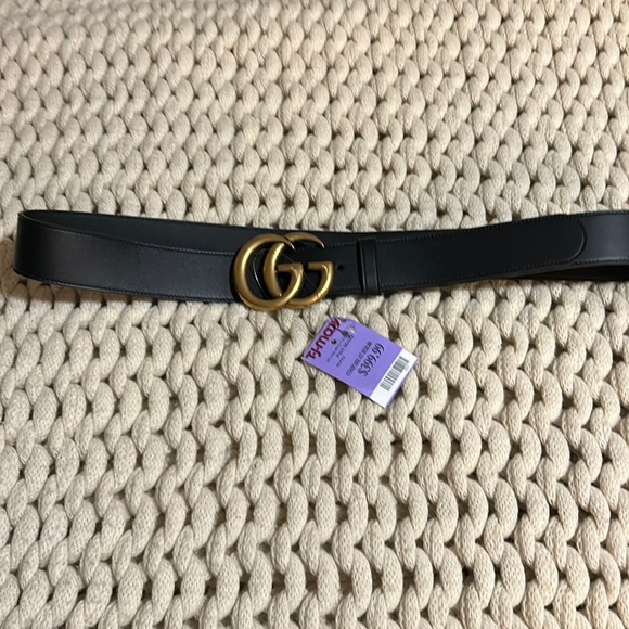 New GUCCI 2015 RE-EDITION WIDE LEATHER BELT main image 6